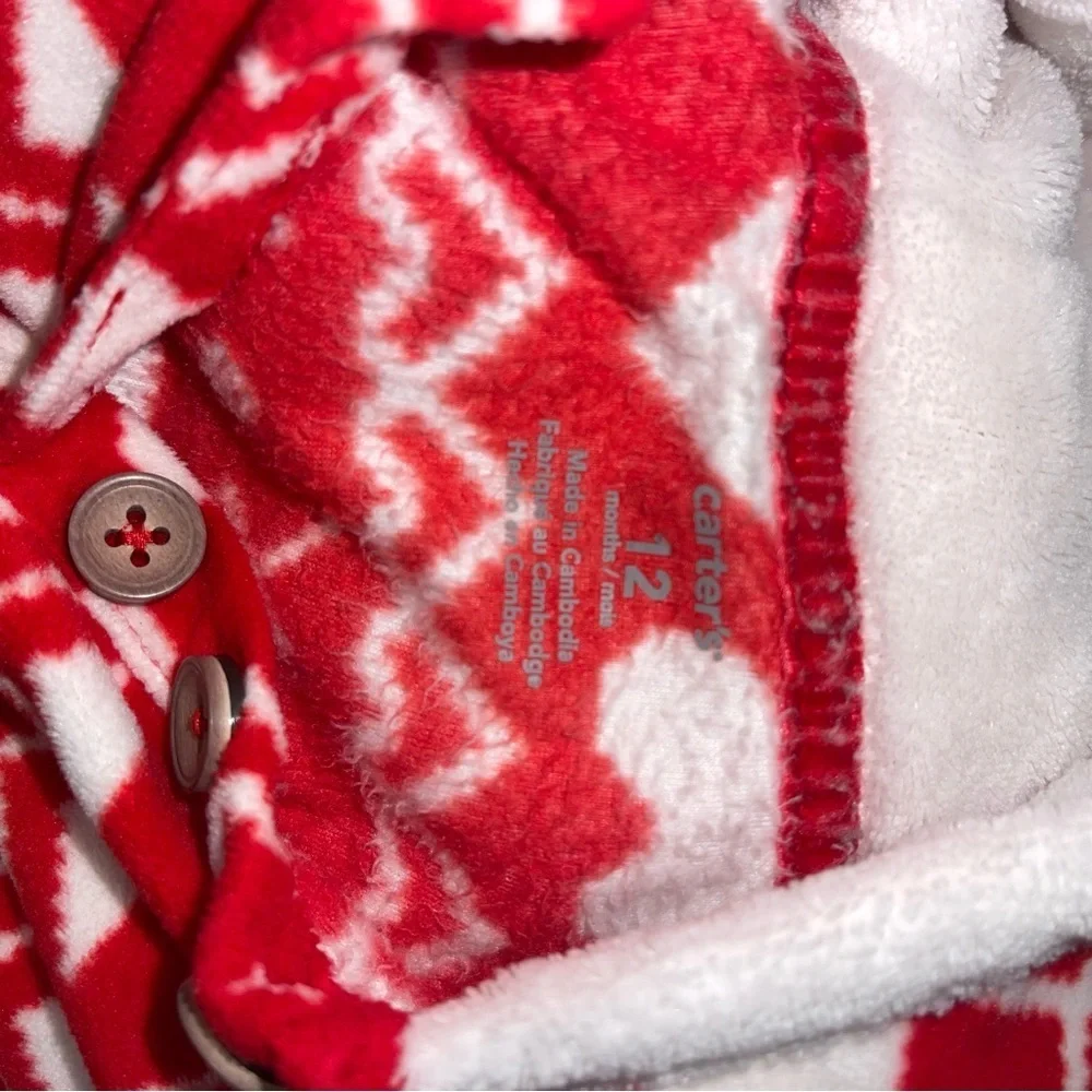 Carters cozy red